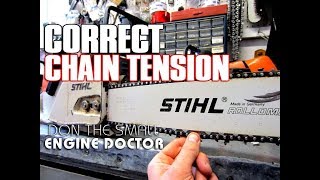 HowTo Properly Adjust The Chain Tension On Your Chainsaw  Video [upl. by Nagaem]