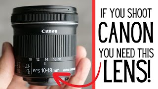 Canon 1018MM STM Lens Review A Wide Angle BEAST [upl. by Assitruc466]