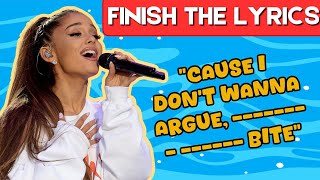 Can You Finish the Lyrics 🎤  Ultimate Lyrics Challenge  Quiz Pop [upl. by Gill]