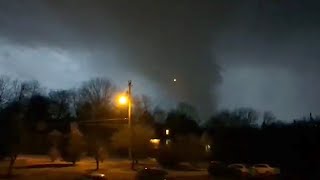 At least 6 dead after tornadoes rip through Tennessee US [upl. by Atinar]