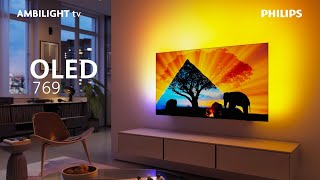 Philips Ambilight TV OLED769  4K Ultra HD OLED  Dolby Vision and Dolby Atmos [upl. by Keraj]