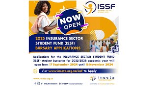 Insurance Sector Student Fund ISSF 2025 Application Window [upl. by Imij15]