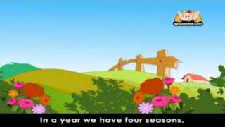 Rhymes for Learning English with Lyrics  Time Weather and Seasons [upl. by Katine]