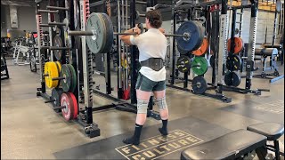 265x5 front squat  198 lbs bw [upl. by Ulrike997]