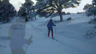 Snow cover and Nordic Skiing at Slochd 5th Feb 2009 [upl. by Vaish402]