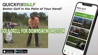 Golf Drill For Downswing Motion [upl. by Akiemaj187]