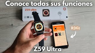 💥 Smartwatch Z59 Ultra  Review COMPLETA Características y Configuración [upl. by Nyrraf]