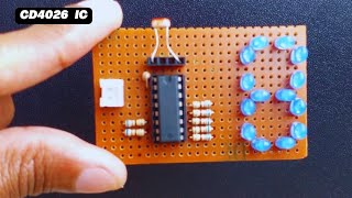 How to make 2 Simple Inventions 0 to 9 Counter Using IC 4026  product tech [upl. by Afrika]