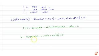 If the lines lambda xsin alphaycosalpha0 xcosalphaysinalpha0 xsinalphaycosalp [upl. by Ennalyrehc97]