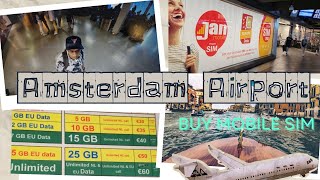 Amsterdam sim card airport lycamobile Schiphol ep2 [upl. by Raul]