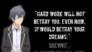 Hikigaya Hachiman  Quotes  quotYouth is a Lie and a Form of Evilquot [upl. by Nassir271]