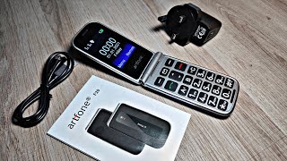 Artfone F20 Big Button Senior Flip Mobile Phone Review [upl. by Vernita515]