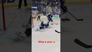 NHL 25 save of the year candidatehockeynhlnhl25youtubeshortsnewsubsavegoalieviraljets [upl. by Ermey]