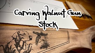 Carving A Walnut Gun Stock and Refinishing with Birchwood Casey’s TruOil [upl. by Fisken]