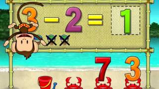 Monkey Math School Sunshine  Fun Kids Apps [upl. by Ulund]