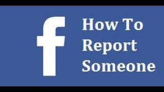 How To Report Someone On Facebook [upl. by Loftus]