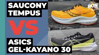 Saucony Tempus Vs Asics GelKayano 30  We compare two very different stability shoes [upl. by Rema]