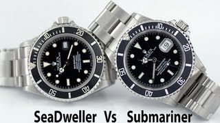 Rolex Sea Dweller 16600 Vs Submariner 16610 Genuine Comparison Review [upl. by Summers]