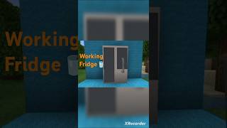 Working Fridge minecraft buildingfun shortviral fun gaming [upl. by Jacky660]