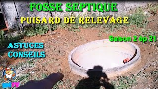 Fosse septique terrassement des puisards solution simple [upl. by Seluj]