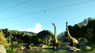 Herbivores and Ziplines Area 4 of 5 in Prehistoric Adventure Park  JWE2 [upl. by Madlin]