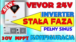 New iNVERTER VEVOR 24V  MAŁY ale MOCARZ STAŁA FAZA [upl. by Naloc294]