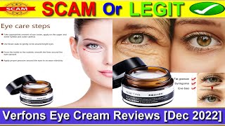 Verfons Eye Cream Reviews Dec 2022  with Proof  Does It Work😲 Verfons Firming Eye Cream Reviews [upl. by Eilis]