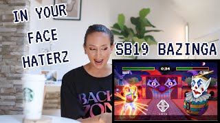 SB19 BAZINGA  OFFICIAL LYRIC VIDEO REACTION  Bibidi Babidi Boo [upl. by Cassy]