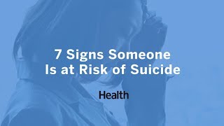 7 Signs Someone Is at Risk of Suicide  Health [upl. by Onaled]