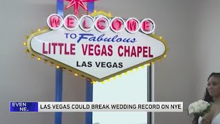 Las Vegas weddings could hit record on New Years Eve thanks to dates pattern [upl. by Anuahsar]