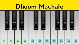 Dhoom Machale Piano Tutorial  Dhoom [upl. by Chasse]