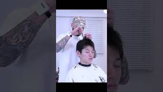 다운펌 없이 예쁜 짧은머리 자르기 scissorstrick barbershop 남자머리 [upl. by Yenatirb]