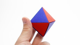 ORIGAMI OCTAHEDRON Jo Nakashima  Deltahedron [upl. by Larred]