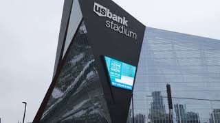 The US Bank Stadium Under A Clear Sky [upl. by Gant158]