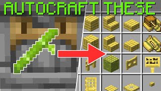 Minecraft 121  Autocraft All Wood Blocks From A Single Farm [upl. by Goldsmith625]