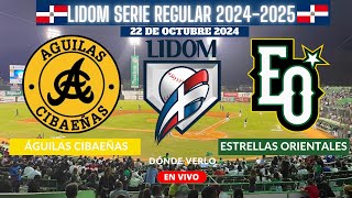 ⚾️Aguilas Cibaeñas vs Estrellas Orientales⚾️Donde Verlo EN VIVOLIDOM 20242025 [upl. by Adaj38]