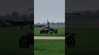 Bristol Blenheim lands after Poppy Drop at Duxfords Rememberance Day [upl. by Oirramaj]