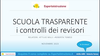 Trasparenza  controlli dei revisori conti dicembre 2023 [upl. by Publea]