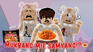 MUKBANG MIE SAMYANG 2 BUNGKUS 🍝🌶 PEDESS BANGETTT🥵 Samyang Challenge  ROBLOX INDONESIA 🇮🇩 [upl. by Nallij215]