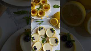 كاسترد او بودينغ الليمون 🍋 lemon possets بودينغ asmr حلويات dessert sweet حليسريع منعش [upl. by Hilaria895]