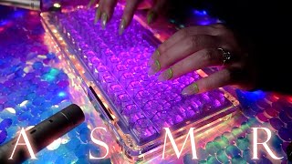 ASMR Tapping Scratching amp Typing No Talking Unboxing the Tingliest Keyboard [upl. by Beatrice]