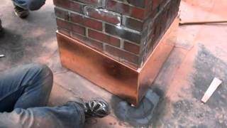 Copper Chimney Flashing and Roof Repair [upl. by Kalie]