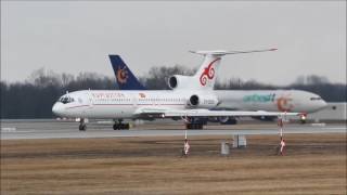 Kyrgyzstan Tupolev TU154M takeoff at München MUCEDDM [upl. by Amadis]