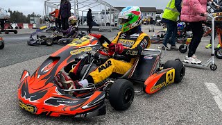 First test with My New CRG KZ TMR2  Onboard Rudskogen karting Track [upl. by Petulah]