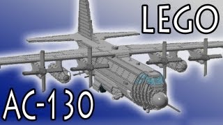 LEGO Lockheed AC130 [upl. by Kcinomod]