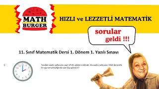 11 SINIF MATEMATİK 1 DÖNEM 1 YAZILI SINAVI  YENİ [upl. by Monjo]