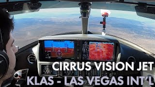 Cirrus Vision Jet  The Epic ReArrival  Las Vegas McCarran Intl Airport [upl. by Anerda]