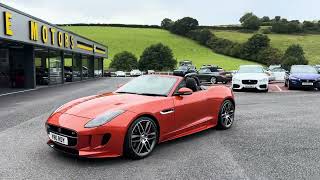 2016 JAGUAR FTYPE 50 R AWD Convertible Auto V8 Supercharged 550hp Firesand Ornage at Castle Motors [upl. by Mariele]