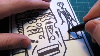 ASMR Live Drawing with Sharpie quotPicture Smilequot [upl. by Iccir]