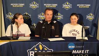 Colorado Mesa Press Conference Semifinals RMAC Tournament [upl. by Haynor992]